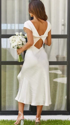 Ivana Midi Dress - Champagne