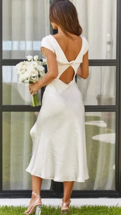 Ivana Midi Dress - Champagne