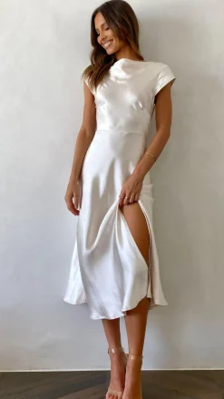 Ivana Midi Dress - Champagne