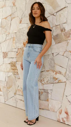 Jaegar Off Shoulder Bodysuit - Black