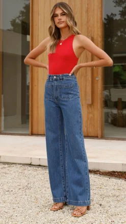 Jakira Bodysuit - Red