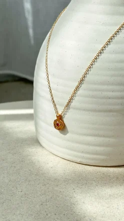 January Birthstone Necklace - Garnet