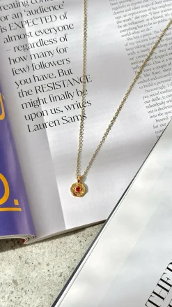 January Birthstone Necklace - Garnet