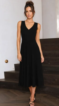 Jayde Knit Dress - Black