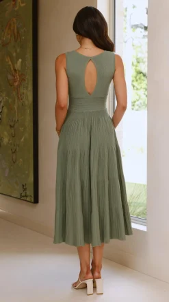 Jayde Knit Dress - Khaki