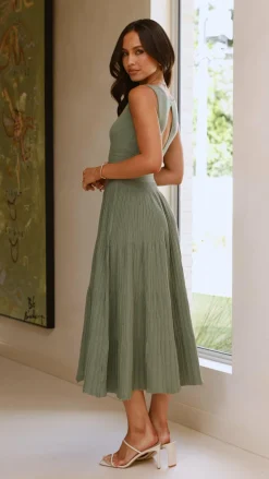 Jayde Knit Dress - Khaki