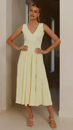 Jayde Knit Dress - Yellow