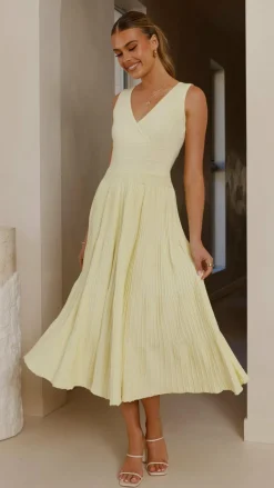 Jayde Knit Dress - Yellow