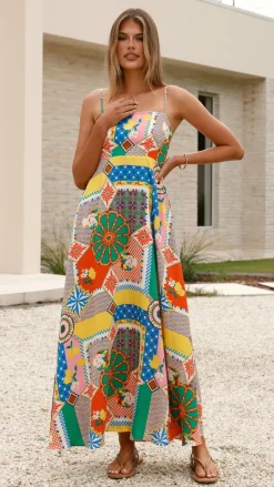 Jaylene Maxi Dress - Dazzle Print