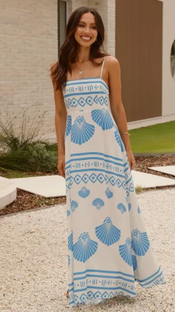 Jaylene Maxi Dress - Sea Shell