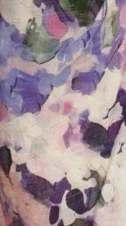 Jemma Long Sleeve Mini Dress - Purple Abstract