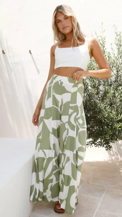 Jerika Pants - Sage Print