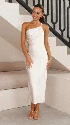 Josephina Midi Dress - Champagne