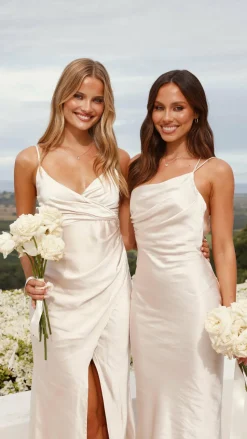 Josephina Midi Dress - Champagne