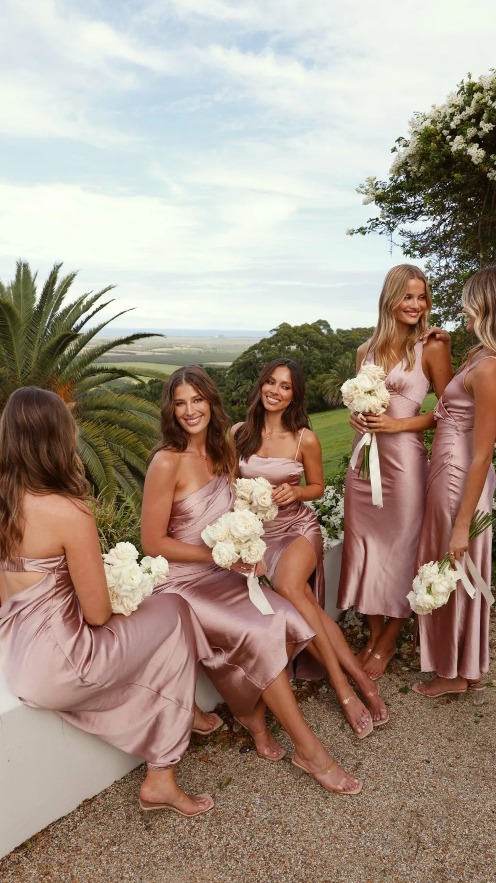 Josephina Midi Dress - Dusty Pink