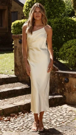 Josephina Midi Dress - Yellow