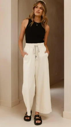 Josephine Pants - Off White Denim