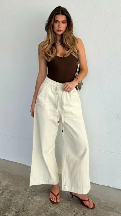 Josephine Pants - Off White Denim
