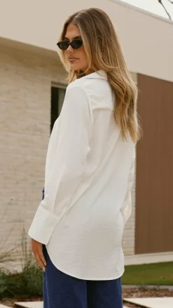 Juliana Button Up Shirt - White