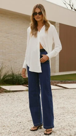 Juliana Button Up Shirt - White