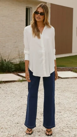 Juliana Button Up Shirt - White