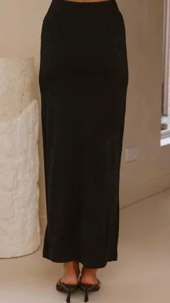 Kahili Maxi Skirt - Black