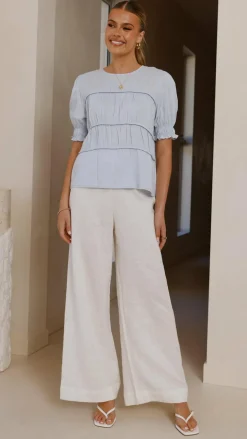 Kai Short Sleeve Top - Blue