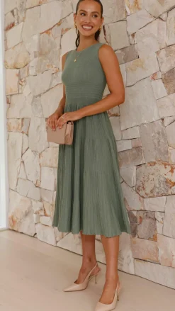 Kaida Midi Dress - Olive