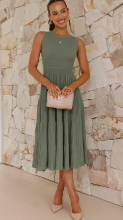 Kaida Midi Dress - Olive