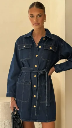 Kailas Mini Dress - Indigo Denim