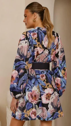 Katy Mini Dress - Azure Donatella