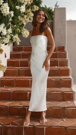 Keira Maxi Dress - Pearl