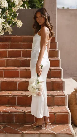 Keira Maxi Dress - Pearl