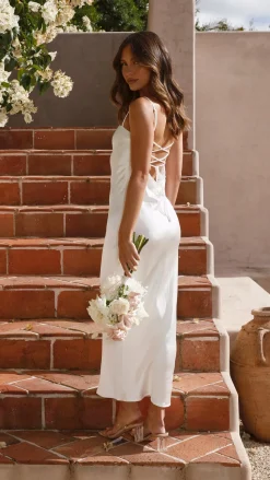 Keira Maxi Dress - Pearl