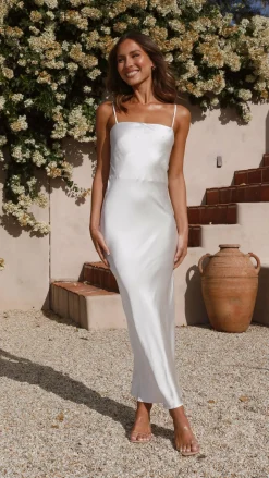 Keira Maxi Dress - Pearl