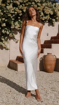 Keira Maxi Dress - Pearl