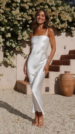 Keira Maxi Dress - Pearl