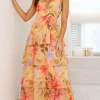 Kelli Maxi Dress - Yellow Floral