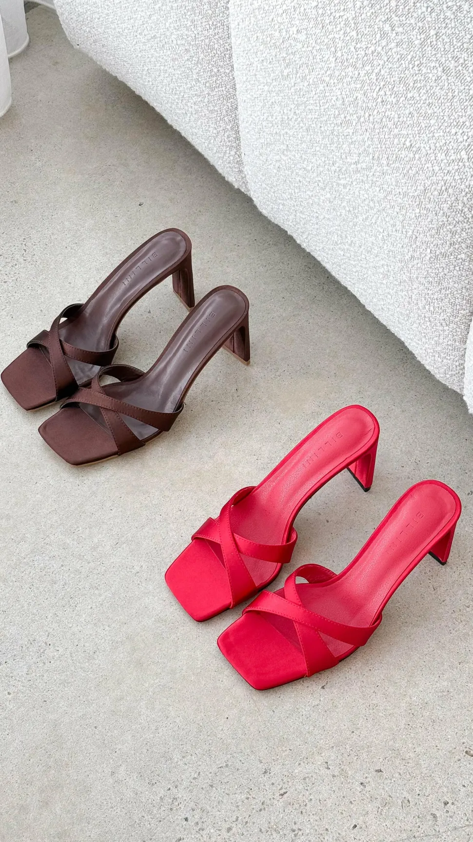 Kelsie Heels - Espresso Satin