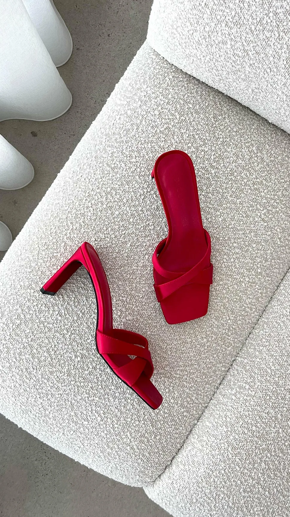 Kelsie Heels - Saffron Satin