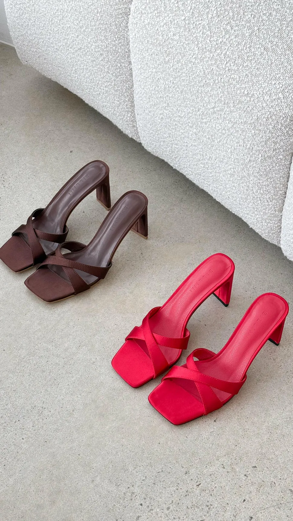 Kelsie Heels - Saffron Satin