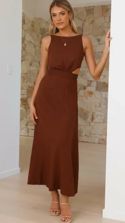 Kimberley Maxi Dress - Chocolate