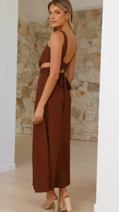 Kimberley Maxi Dress - Chocolate