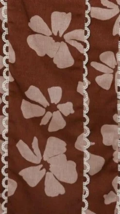 Kiva Maxi Skirt - Brown Daylillies