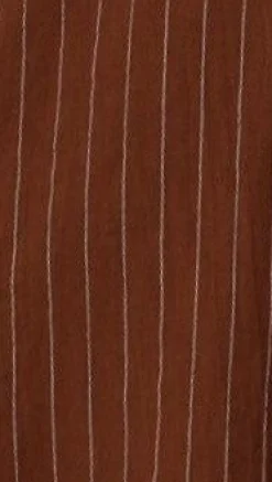 Kloa Button Up Top - Brown Pinstripe