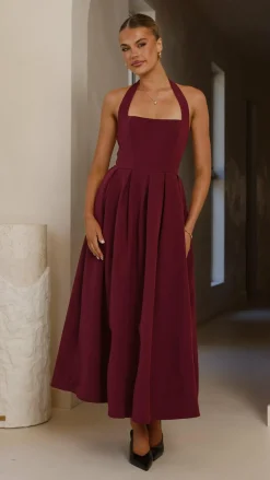 Kristen Maxi Dress - Wine