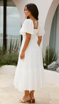 Lainey Midi Dress - White