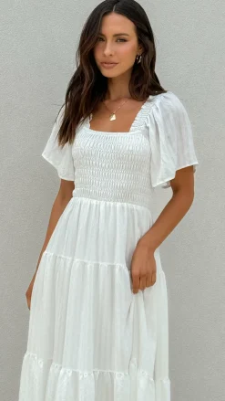 Lainey Midi Dress - White