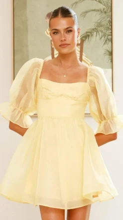 Lakeithia Mini Dress - Yellow