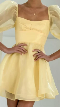 Lakeithia Mini Dress - Yellow